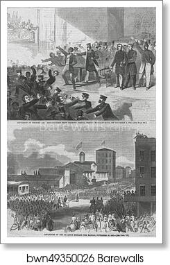 Expulsion of Negroes and Abolitionists from Tremont Temple, Boston, Massachusetts, on December 3, 1860 by Winslow Homer, Art Print