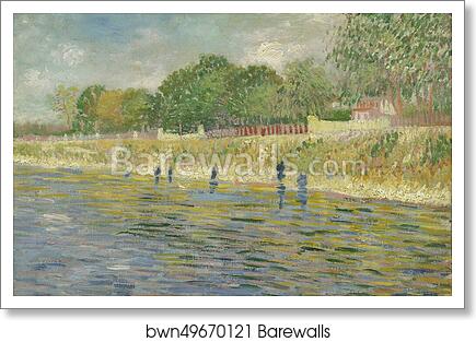 Bank of the Seine by Vincent Van Gogh, Art Print