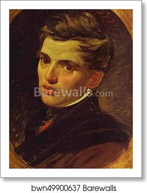 Portrait of Alexander Bruloff by Karl Brulloff, Art Print