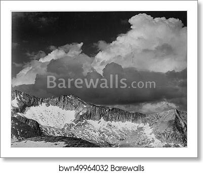 Clouds - White Pass, Kings River Canyon (Proposed as a national park), California, 1936. Photographs of National Parks and Monuments, compiled 1941 - 1942, documenting the period ca. 1933 - 1942 by Ansel Adams (1902-1984), Art Print Clouds - White Pass, Kings River Canyon (Proposed as a national park), California, 1936. Photographs of National Parks and Monuments, compiled 1941 - 1942, documenting the period ca. 1933 - 1942 by Ansel Adams (1902-1984), Art Print