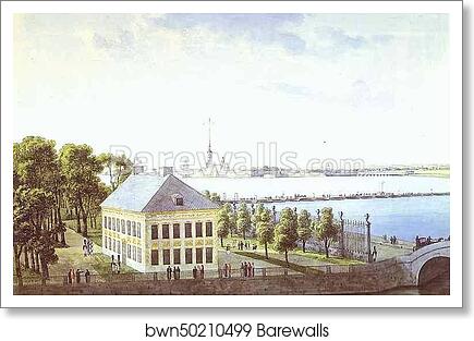 Palace of Peter the Great in the Summer Gardens in St. Petersburg by Andrey Martynov, Art Print