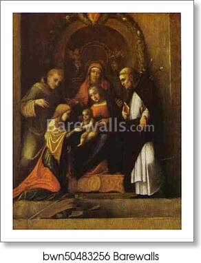 The Mystic Marriage of St. Catherine by Correggio, Art Print The Mystic Marriage of St. Catherine by Correggio, Art Print