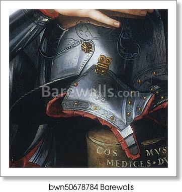 Portrait of Cosimo I de'Medici in Armor. Detail by Agnolo Bronzino, Art Print Portrait of Cosimo I de'Medici in Armor. Detail by Agnolo Bronzino, Art Print