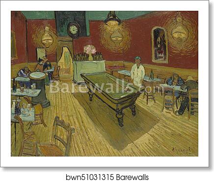 The Night Café by Vincent Van Gogh, Art Print