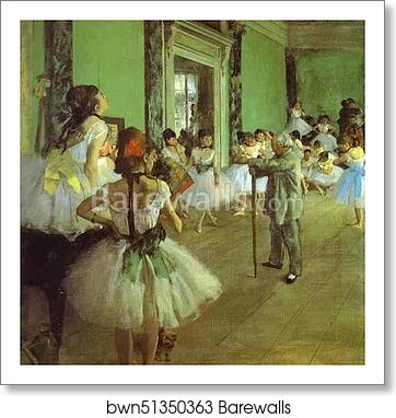 Dance Class by Edgar Degas, Art Print