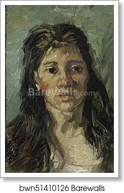 Head of a prostitute by Vincent Van Gogh, Art Print
