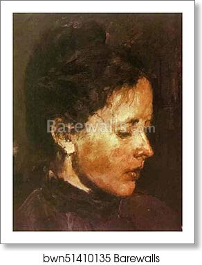 Portrait of Olga Serova by Valentin Serov, Art Print