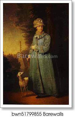 Portrait of Catherine II, Empress of Russia by Vladimir Borovikovsky, Art Print