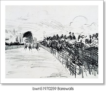 The Races at Longchamps by Édouard Manet, Art Print