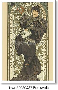 Lorenzaccio by Alphonse Mucha, Art Print