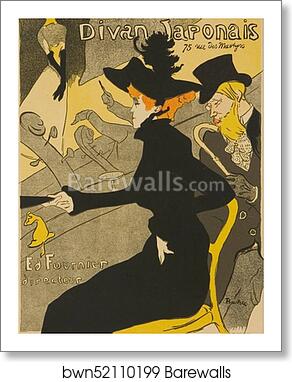 Le Divan Japonais by Henri De Toulouse-Lautrec, Art Print
