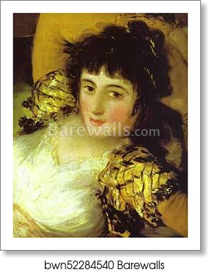 The Clothed Maja (La Maja Vestida). Detail by Francisco De Goya Y Lucientes, Art Print