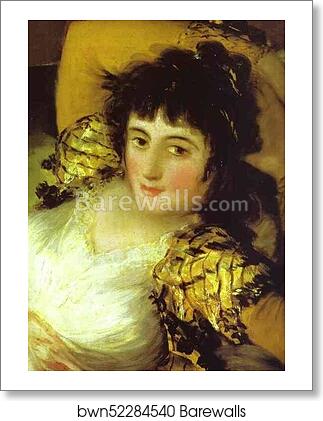 The Clothed Maja (La Maja Vestida). Detail by Francisco De Goya Y Lucientes, Art Print The Clothed Maja (La Maja Vestida). Detail by Francisco De Goya Y Lucientes, Art Print