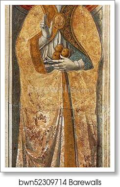 St. Nicholas of Bari by Benozzo Gozzoli, Art Print