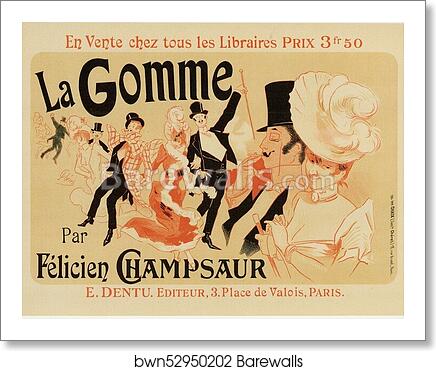 La Gomme by Jules Chéret, Art Print