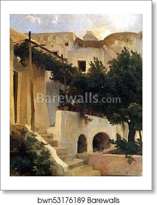 Garden of an Inn, Capri. Detail by Frederick Leighton, Art Print Garden of an Inn, Capri. Detail by Frederick Leighton, Art Print