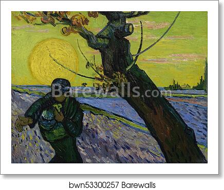 The sower by Vincent Van Gogh, Art Print