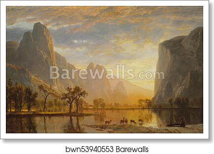 Valley of the Yosemite by Albert Bierstadt, Art Print