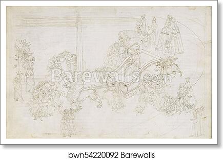 Drawings for Dante´s Divine Comedy (Purgatorio 31) by Sandro Botticelli, Art Print