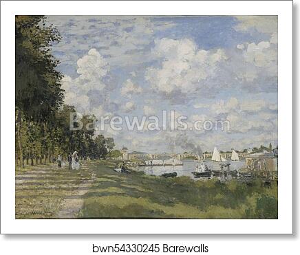 Bassin d’Argenteuil by Claude Monet, Art Print
