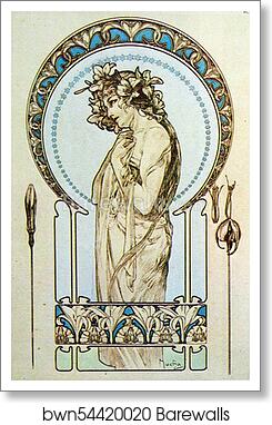 Documents Decoratifs by Alphonse Mucha, Art Print