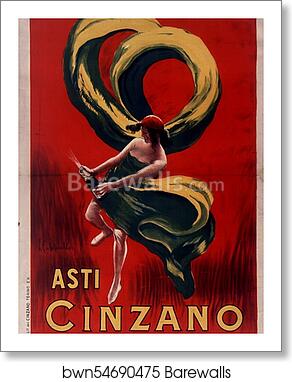 Asti Cinzano (ca. 1910) by Leonetto Cappiello, Art Print