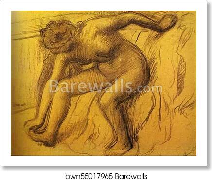 After Bath by Edgar Degas, Art Print