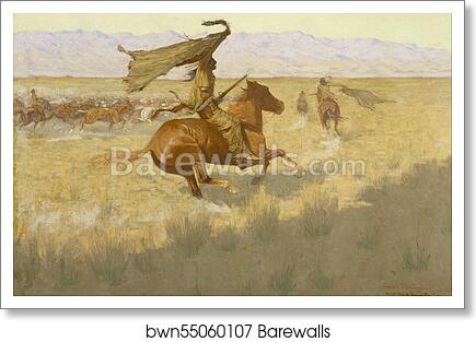 Change of Ownership (The Stampede; Horse Thieves) by Frederic Remington, Art Print