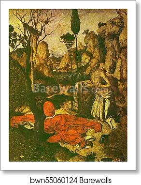 St. Jerome Praying by Antonello Da Messina, Art Print