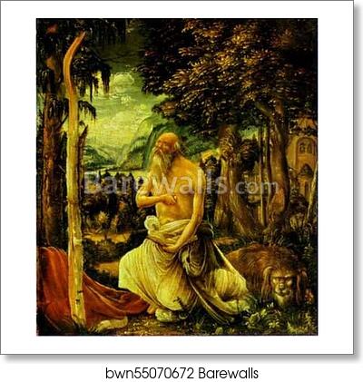 The Penitence of St. Jerome by Albrecht Altdorfer, Art Print The Penitence of St. Jerome by Albrecht Altdorfer, Art Print