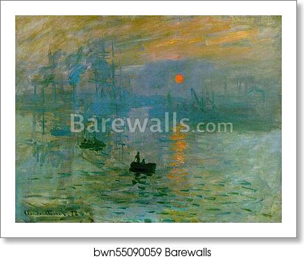Impression, Sunrise by Claude Monet, Art Print