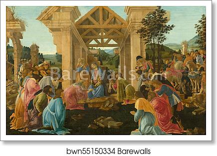 The Adoration of the Magi by Sandro Botticelli, Art Print
