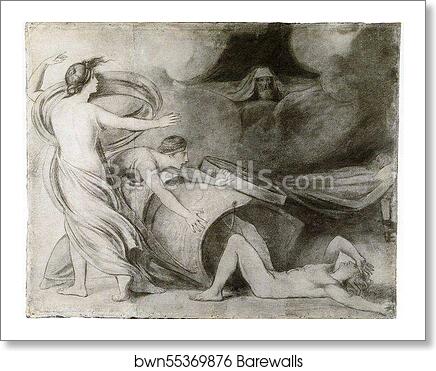 Atossa's Dream by George Romney, Art Print