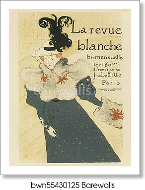 Revue Blanche by Henri De Toulouse-Lautrec, Art Print