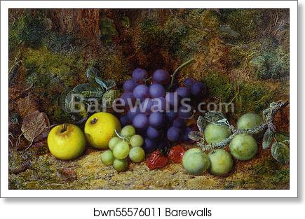 Still life of Fruit by George Clare, Art Print