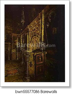 Iconostasis of the Church of St. John the Evangelist on the Ishna near Rostov Yaroslavsky by Vasily Vereshchagin, Art Print