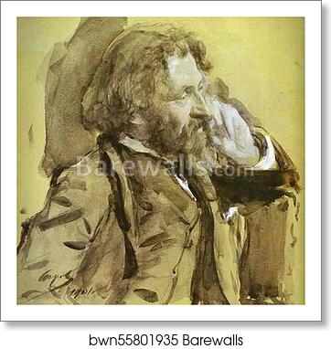 Portrait of the Artist Ilya Repin by Valentin Serov, Art Print Portrait of the Artist Ilya Repin by Valentin Serov, Art Print