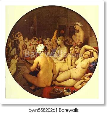 The Turkish Bath by Jean-Auguste-Dominique Ingres, Art Print The Turkish Bath by Jean-Auguste-Dominique Ingres, Art Print