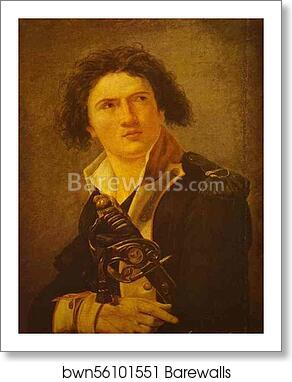 Portrait of Lazre Hoche by Jacques-Louis David, Art Print