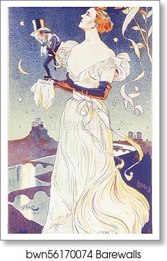 Le Concert de la Scala, "Yvette Guilbert" by Ferdinand Bac, Art Print