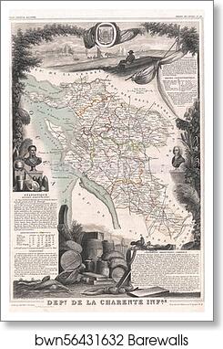 Dept. de la Charente Infre by Victor Jules Levasseur, Art Print
