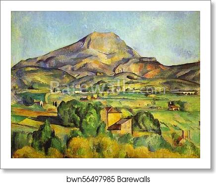 The Mount Sainte-Victoire by Paul Cézanne, Art Print