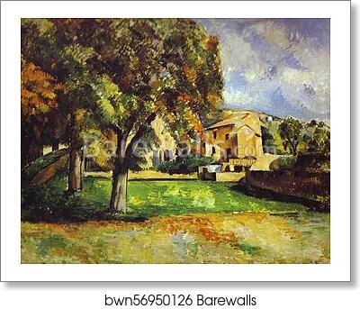 Trees in Park. The Jas de Bouffan by Paul Cézanne, Art Print Trees in Park. The Jas de Bouffan by Paul Cézanne, Art Print