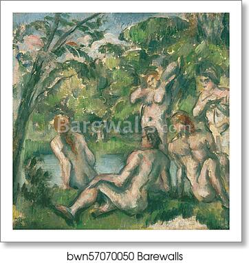 Bathers by Paul Cézanne, Art Print