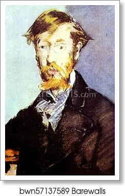 Portrait of George Moore by Edouard Manet, Art Print