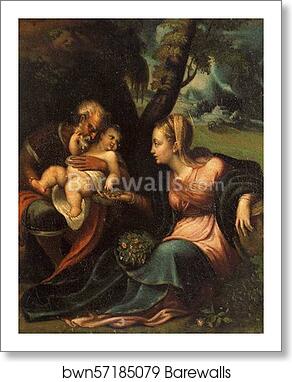 Holy Family by Sofonisba Anguissola, Art Print