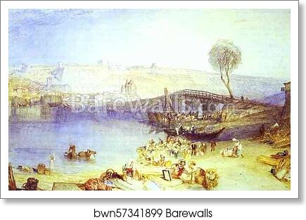 View of Saint-Germain-ea-Laye and Its Chateau by Joseph Mallord William Turner, Art Print