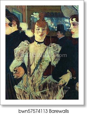La Goulue entrant au Moulin Rouge / La Goulue Entering the Moulin Rouge by Henri De Toulouse-Lautrec, Art Print
