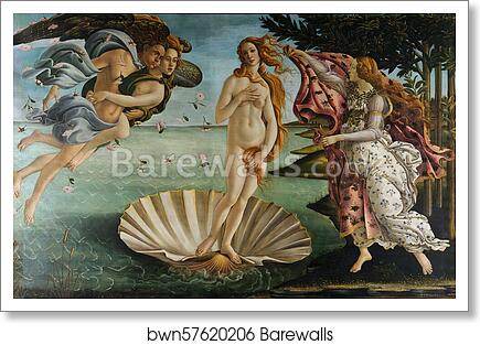 The Birth of Venus by Sandro Botticelli, Art Print