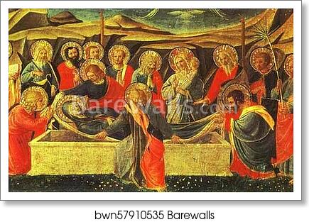 Annunciation. The Death of the Virgin by Fra Angelico, Art Print